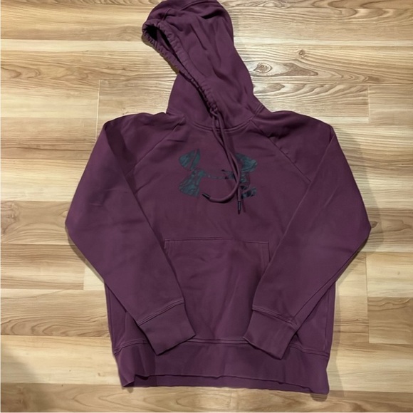 Under Armour Tops - Under Armour Burgundy Fleece Hoodie